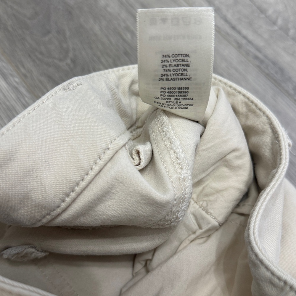 Wilfred Slim Barrel Leg Cream Pants - Picture 7 of 7